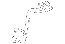 3qf-317-820-f Volkswagen Genuine Pressure Line