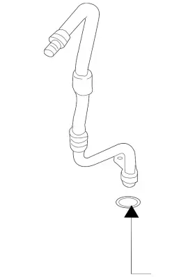 5n0-317-825-b Volkswagen Genuine Return Line
