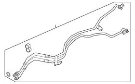 7p0-317-801-c Volkswagen Genuine Automatic Transmission Oil Cooler Hose Assembly