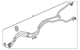 7p0-317-801-h Volkswagen Genuine Cooler Line