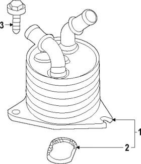 Wht-009-338 Volkswagen Genuine Oil Cooler Seal