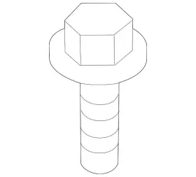 985180 Volvo Genuine 2001-2022 - Cover Bolt