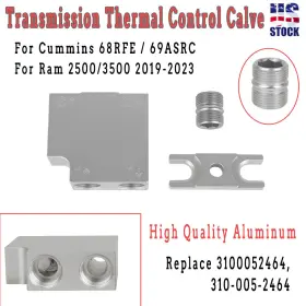 3100052464 Vroomautoly Transmission Thermal Control Valve Aluminum For Cummins 68rfe/69asrc 2019-2023 3100052464 Vroomautoly Transmission Thermal Control Valve Aluminum For Cummins 68rfe/69asrc 2019-2023