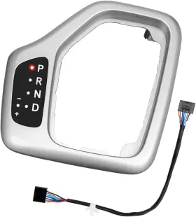 Utsb-0320 Wumzij Upgrade Transmission Shifter Bezel With Harness Kit Compatible Silver