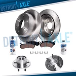 Front Brake Rotors Ceramic Pads Wheel Hub Bearing For 2003 2004 Dodge Dakota 2WD New. Price: $178.96.
