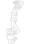 Genuine Volkswagen Return Line 5QF-317-801-C New. Price: $134.95.