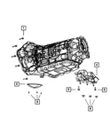Genuine Mopar Transmission Support Bracket And Insulator 52121938AE New. Price: $182.12.