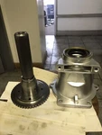Gm 4L80E Extension Housing Cast# 8677464 And Output Shaft 2WD 32 Spline 1991-96 Remanufactured. Price: $225.00.