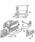 Genuine Mopar Oil Cooler Tube And Hose 52028924AF New. Price: $86.98.