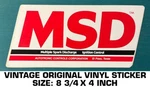 Msd Ignition Control Multiple Spark Vintage Original Vinyl Decal Sticker-engine Used. Price: $7.96.