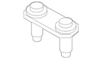 Genuine Ford Trans Cross-member U-bolt -W715387-S439 New. Price: $18.43.