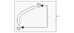 Genuine Hyundai Inlet Hose 25421-C5600 New. Price: $35.93.