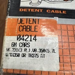 Motormite 04214 Automatic Transmission Detent Cable 81954 Y102 CA1954 63-416 New. Price: $18.00.