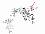 Mercedes-benz W204 Left Rear Differential Mount A2043500372 New. Price: $90.11.