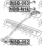 Febest NSB-062 Bushing Selector Shift Rod For Infiniti G20 1991-2001 New. Price: $38.99.