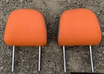 12-17 Volkswagen Beetle Convertible Rear Left Right Seat Headrest Pair Orange Used. Price: $199.95.