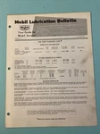 1960 Mobil Oil Lubrication Bulletin Ford Passenger Cars Spec Sheet Used. Price: $10.00.