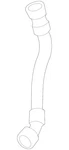 Genuine Bmw Lower Hose 17-12-7-592-651 New. Price: $52.98.