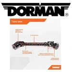 Dorman Lower Intermediate Steering Shaft For 2007-2019 Jeep Wrangler Gear Tz New. Price: $312.00.