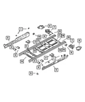 Genuine Mopar Floor Pan Cross-member 68033511AA New. Price: $182.48.