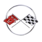 Gm Licensed Front Nose / Hood Crossed Flags Emblem For 1962 C1 Corvette Base Con New. Price: $359.95.