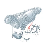 New Audi Q7 Gearbox Oil Pressure Feed Line 4M0317818K Original. Price: $159.52.