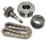 NP231 Jeep Transfer Case 1-1/4" Max Upgrade Sprockets, Chain, 6-PIN Planet Used. Price: $285.00.