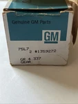 Genuine Gm 40 Tooth Black Speedometer Gear 1359272 75L7 GR.4.337 New. Price: $25.00.