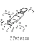 Genuine Mopar Transmission Cross-member 68528769AB New. Price: $692.43.