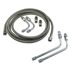 Stainless Braided Transmission Cooler Flex Hose Line Set Kit TH400 TH350 700R4 New. Price: $170.00.