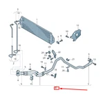 New Audi Q7 Engine Oil Pressure Line 4L0317819D Original. Price: $233.06.