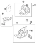 Genuine Mopar Anti-lock Brake Module Bracket 68261728AA New. Price: $55.55.