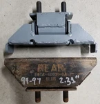 One 2.31" Transmission Mount Polyurethane Ford 87-96 Bronco F150 Remanufactured. Price: $110.00.