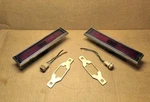 X Mopar 1972-78 Red Side Marker Lights Lamps C-body 3587399 W/gaskets & Wiring Used. Price: $95.00.