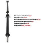 Drive Shaft Rwd Fits Ford F-150 2004-2008 At 6L344K145FC 4L344K145SD 936-803 New. Price: $227.13.