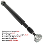 Rear Driveshaft For Jeep Wrangler 2012 2013-2016 V6 3.6L 4WD 936-111 52123557AA New. Price: $168.71.