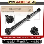 Rear Driveshaft Prop For Hyundai Genesis 2009-2011 V6 3.8L Rwd 493003M000 New. Price: $320.99.