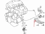 Mercedes-benz W203 Rear Engine Mount A2032420801 Neu. Price: $111.87.