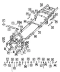 Genuine Mopar Transmission Cross-member 68723839AA New. Price: $213.60.