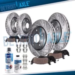 10PC Front Rear Drilled Rotors Brake Pads For Nissan Pathfinder Murano JX35 QX60 New. Price: $198.24.