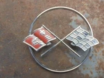 Gm Parts Front Hood Emblem Trim 3796355 Corvette 1962 Vintage Used. Price: $50.00.