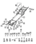 Genuine Mopar Transmission Cross-member 68531090AA New. Price: $172.95.