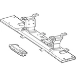 Genuine Mercedes-benz Oe Cross Strut 167-240-61-00 New. Price: $503.49.