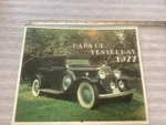 Vintage 1977 Cars Of Yesterday Classic 12 Month Unused Calendar Very Clean. Price: $24.99.