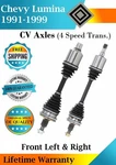 New Oe Front Cv Axles For 1991-1999 Chevy Lumina 4 Speed Trans. Lifetime Warran.. Price: $215.20.