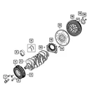 Genuine Mopar Flex-plate Or Flywheel Backing 52108937AA New. Price: $17.72.