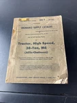 Vtg Supply Catalog G-184 Tractor High Speed 38-TON M6 Allis Chalmers 1945 Wwii Acceptable. Price: $62.95.