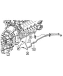 Genuine Mopar Oil Cooler Tube And Hose Pressure 52029209AC New. Price: $110.25.