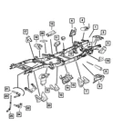 Genuine Mopar Transmission Cross-member 68087167AC New. Price: $231.61.