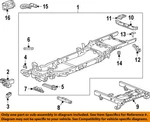 Gm Oem 19-25 Sierra 1500 Limited Frame Components-trans C'member 23358846 New. Price: $274.09.